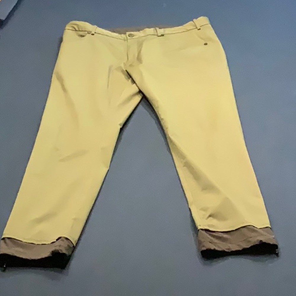EFM pant - olive green… 36x31… lightweight no iron needed… machine washable